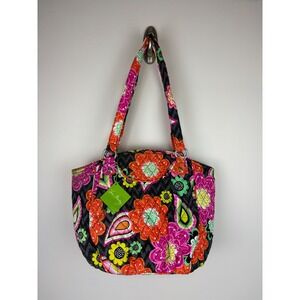 NEW Vera Bradley Glenna Shoulder Bag Ziggy Zinnia Floral Quilted Purse Pink